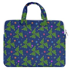 Christmas Trees Macbook Pro Double Pocket Laptop Bag (large) by SychEva