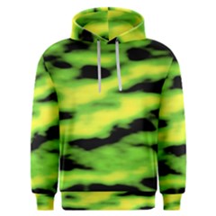 Green  Waves Abstract Series No12 Men s Overhead Hoodie by DimitriosArt