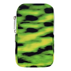 Green  Waves Abstract Series No12 Waist Pouch (small) by DimitriosArt