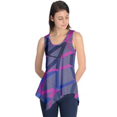 3d Lovely Geo Lines Sleeveless Tunic by Uniqued