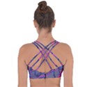 3d Lovely Geo Lines Cross String Back Sports Bra View2