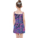 3d Lovely Geo Lines Kids  Summer Sun Dress View2