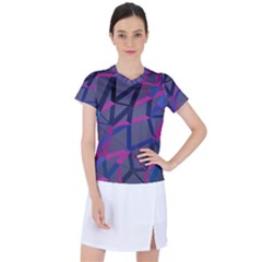 3d Lovely Geo Lines Women s Sports Top by Uniqued