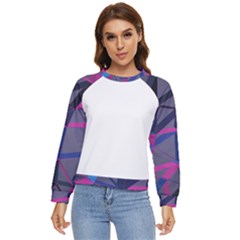 3d Lovely Geo Lines Women s Long Sleeve Raglan Tee