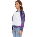 3d Lovely Geo Lines Women s Long Sleeve Raglan Tee View2