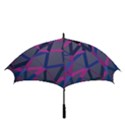 3d Lovely Geo Lines Golf Umbrellas View3