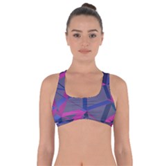 3d Lovely Geo Lines Got No Strings Sports Bra by Uniqued