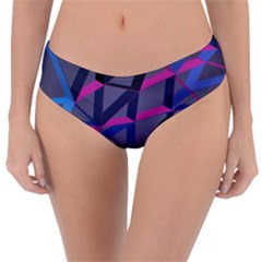 3d Lovely Geo Lines Reversible Classic Bikini Bottoms