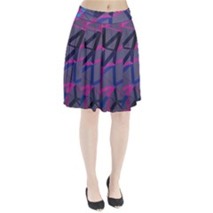 3d Lovely Geo Lines Pleated Skirt by Uniqued