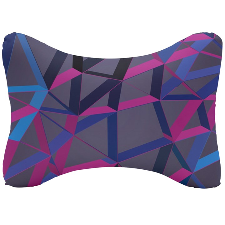 3d Lovely Geo Lines Seat Head Rest Cushion