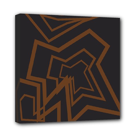 Abstract Geometric Design   Geometric Fantasy   Mini Canvas 8  X 8  (stretched) by Eskimos