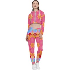 Digitalart Cropped Zip Up Lounge Set