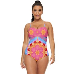 Digitalart Retro Full Coverage Swimsuit