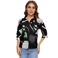 Digitalart Women s Quarter Sleeve Pocket Shirt