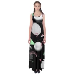 Digitalart Empire Waist Maxi Dress