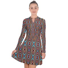 Digitalart Long Sleeve Panel Dress