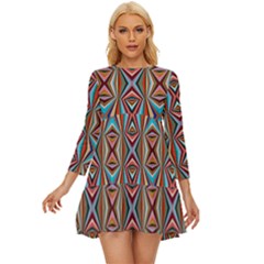 Digitalart Long Sleeve Babydoll Dress