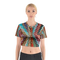 Digital Illusion Cotton Crop Top by Sparkle