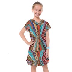 Digital Illusion Kids  Drop Waist Dress