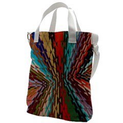 Digital Illusion Canvas Messenger Bag