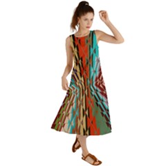 Digital Illusion Summer Maxi Dress by Sparkle