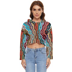 Digital Illusion Women s Lightweight Cropped Hoodie