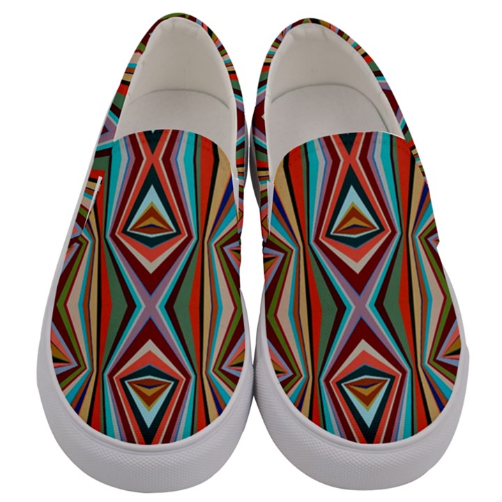 Digital Illusion Men s Canvas Slip Ons