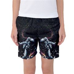 Digital Illusion Women s Basketball Shorts by Sparkle