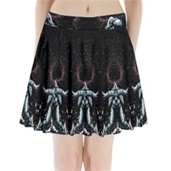 Digital Illusion Pleated Mini Skirt by Sparkle