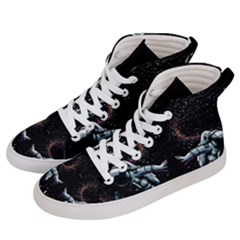 Digital Illusion Women s Hi-top Skate Sneakers by Sparkle