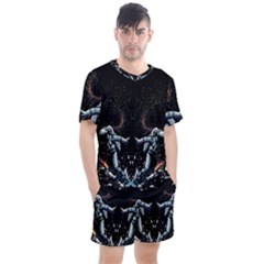 Digital Illusion Men s Mesh Tee And Shorts Set