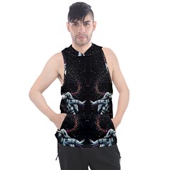 Digital Illusion Men s Sleeveless Hoodie by Sparkle