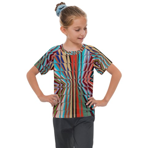 Digital Illusion Kids  Mesh Piece Tee by Sparkle