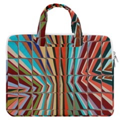 Digital Illusion Macbook Pro Double Pocket Laptop Bag by Sparkle