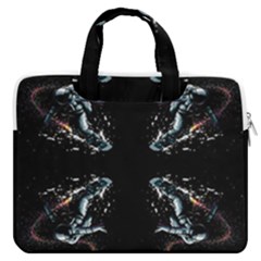 Digital Illusion Macbook Pro Double Pocket Laptop Bag (large) by Sparkle