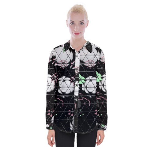 Digital Illusion Womens Long Sleeve Shirt by Sparkle