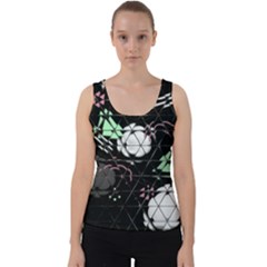 Digital Illusion Velvet Tank Top by Sparkle