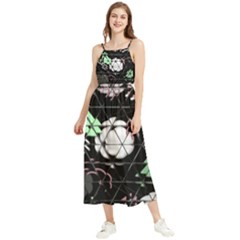 Digital Illusion Boho Sleeveless Summer Dress