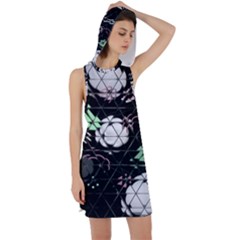 Digital Illusion Racer Back Hoodie Dress by Sparkle