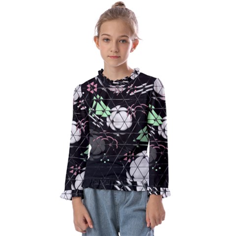 Digital Illusion Kids  Frill Detail Tee by Sparkle