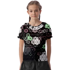 Digital Illusion Kids  Frill Chiffon Blouse