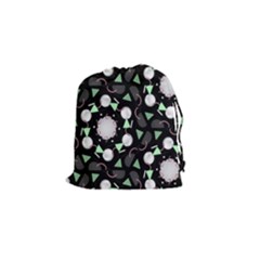 Digital Illusion Drawstring Pouch (small) by Sparkle