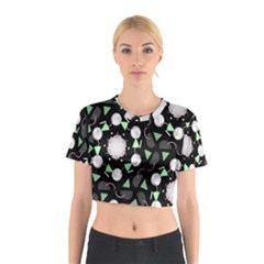 Digital Illusion Cotton Crop Top by Sparkle