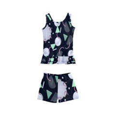 Digital Illusion Kids  Boyleg Swimsuit