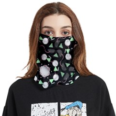 Digital Illusion Face Covering Bandana (two Sides)