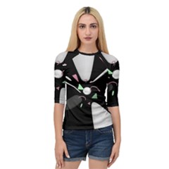 Digital Illusion Quarter Sleeve Raglan Tee