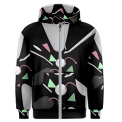 Digital Illusion Men s Zipper Hoodie by Sparkle