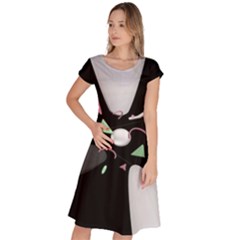 Digital Illusion Classic Short Sleeve Dress by Sparkle