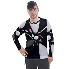 Digital Illusion Men s Pique Long Sleeve Tee