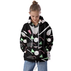 Digital Illusion Kids  Oversized Hoodie